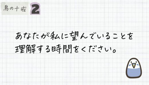 あなたが私に望んでいることを理解する時間をください。